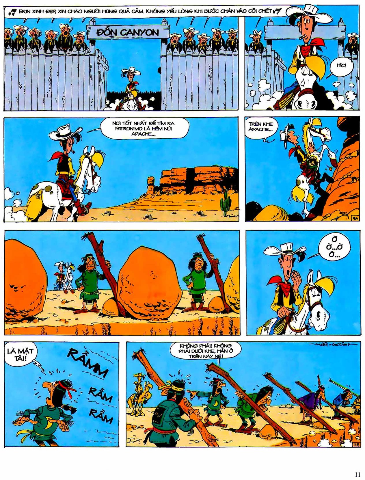 Chiến Binh Apache Lucky Luke — page 9