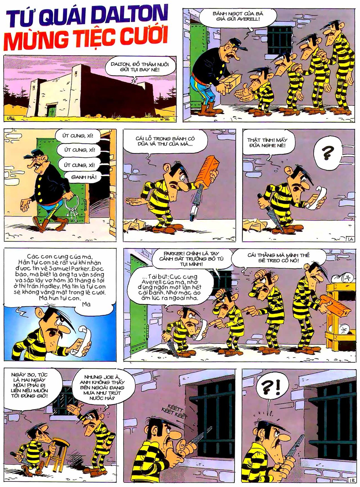 Tứ Quái Dalton Mừng Tiệc Cưới — page 1