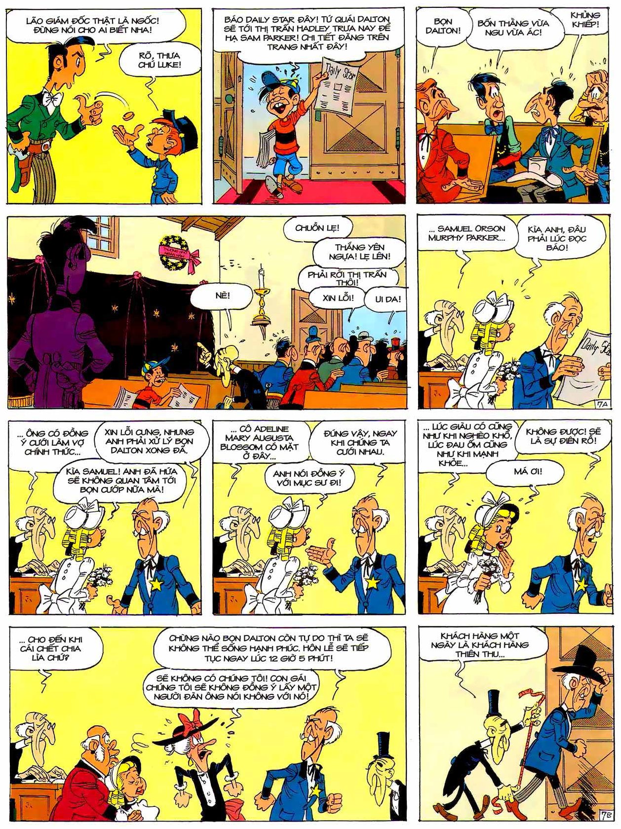 Tứ Quái Dalton Mừng Tiệc Cưới — page 7