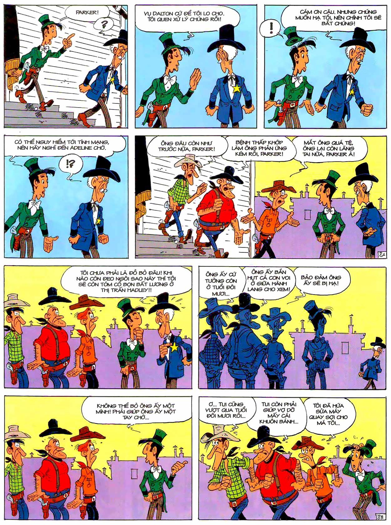 Tứ Quái Dalton Mừng Tiệc Cưới — page 8