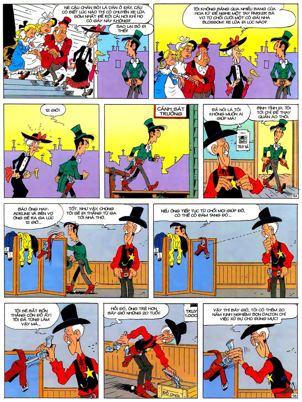 Tứ Quái Dalton Mừng Tiệc Cưới — page 9