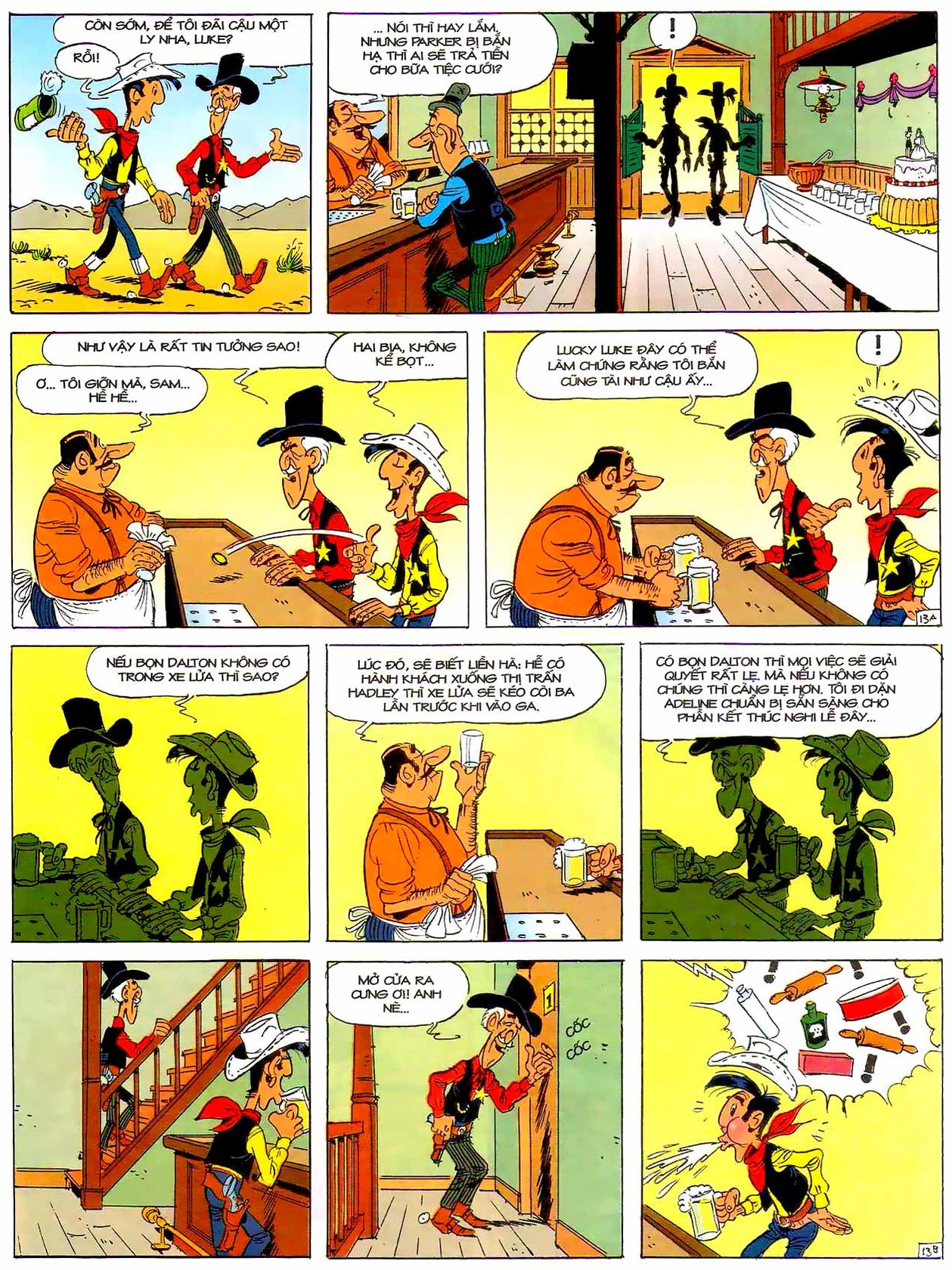Tứ Quái Dalton Mừng Tiệc Cưới — page 13
