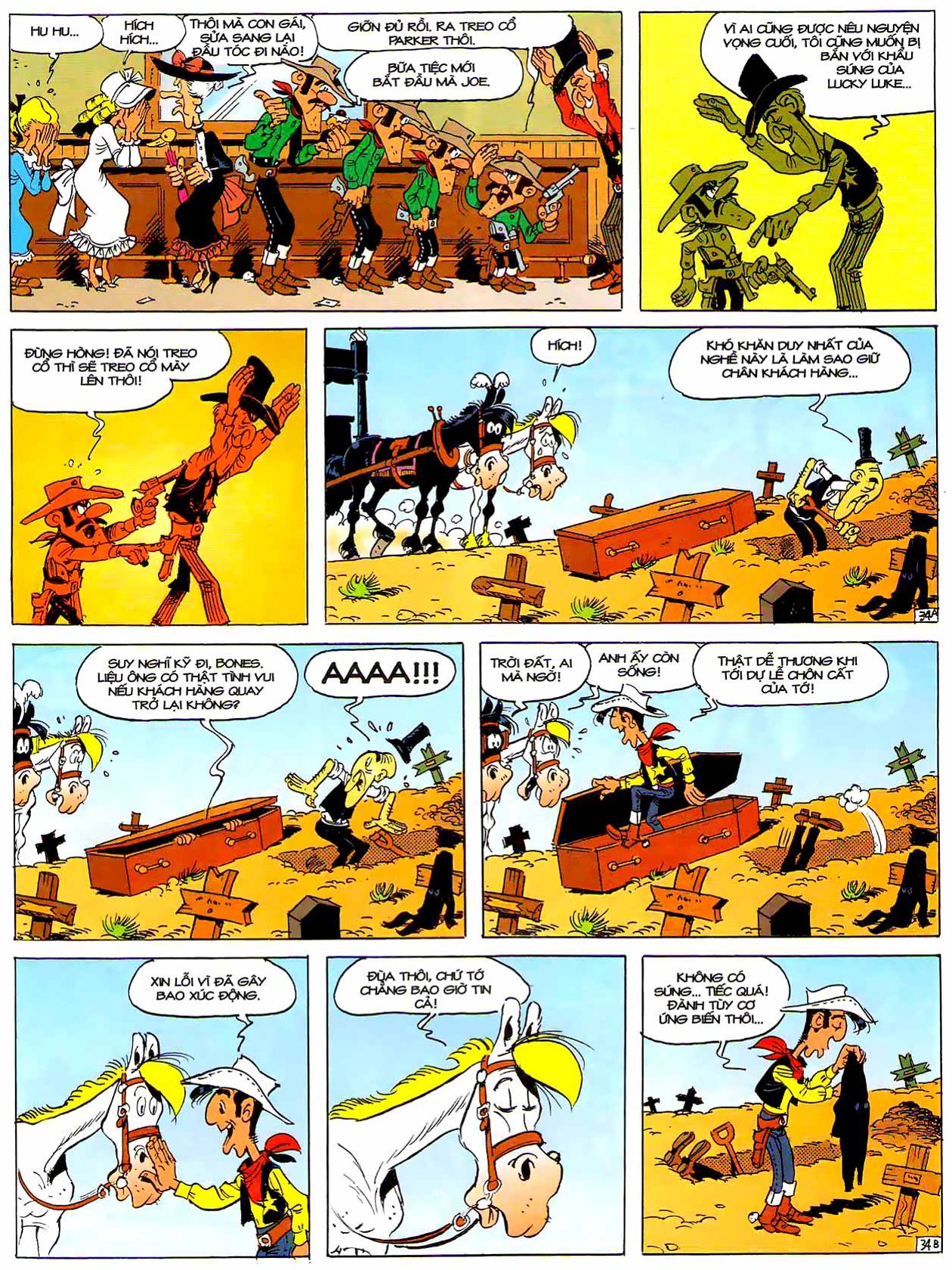 Tứ Quái Dalton Mừng Tiệc Cưới — page 34