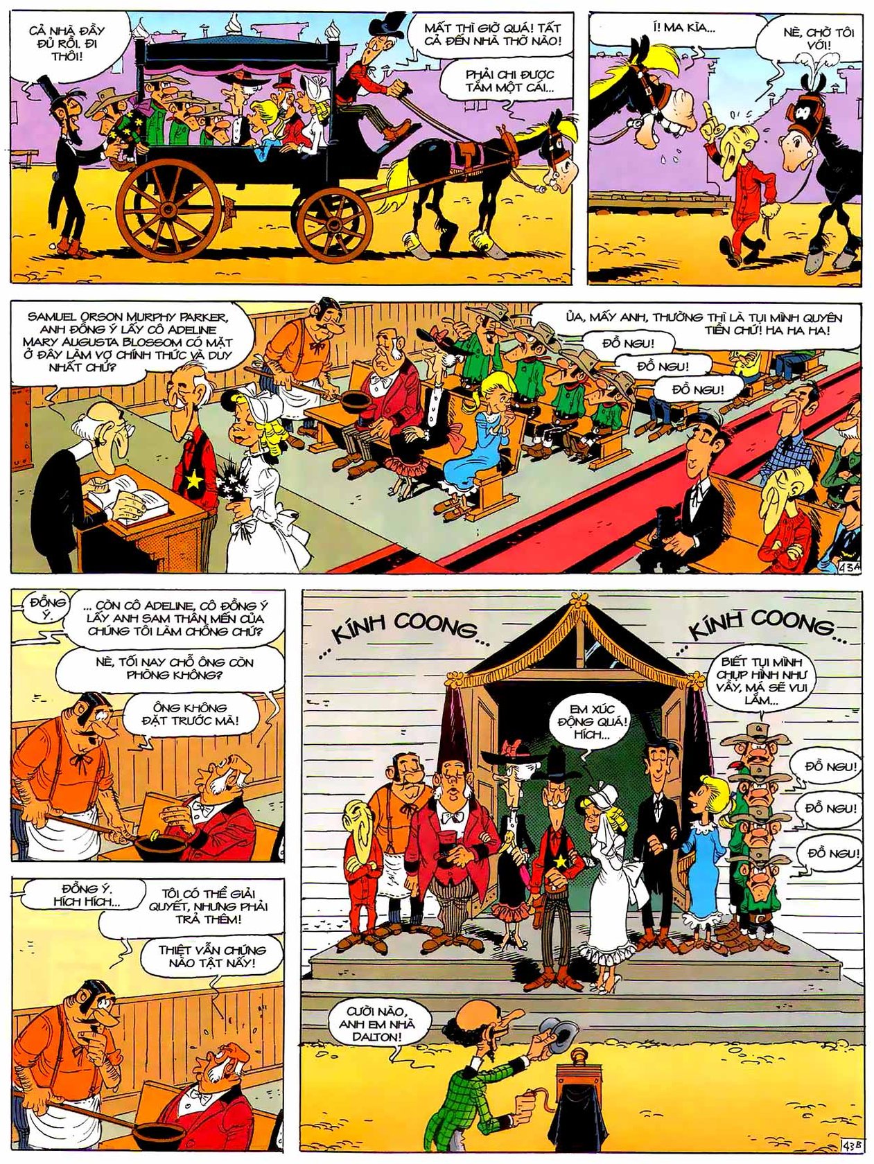 Tứ Quái Dalton Mừng Tiệc Cưới — page 43